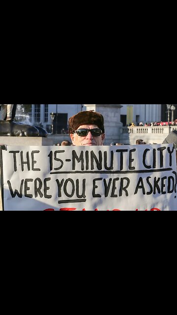 Protest In Oxford Against The "15-Minute City"