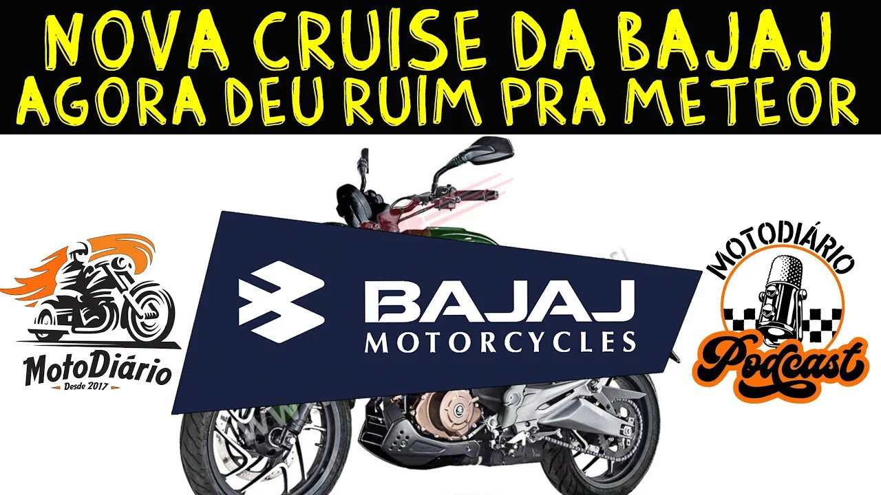 Agora DEU RUIM pra METEOR? A BAJAJ vai lançar uma NOVA Moto 250cc. Será que VEM PARA O BRASIL?