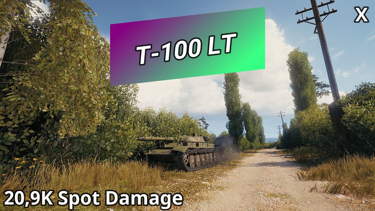 T-100 LT (20,9K Spot Damage) | World of Tanks