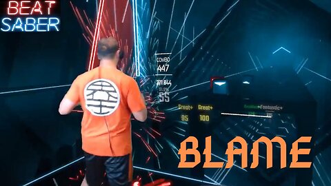 Beat Saber || Blame - Calvin Harris Feat. John Newman || Expert Mixed Reality