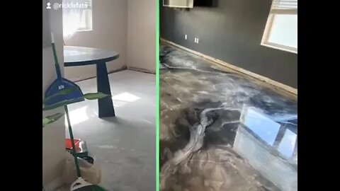 Metallic Epoxy Flooring is 🔥 #shorts #metallicepoxy #epoxy