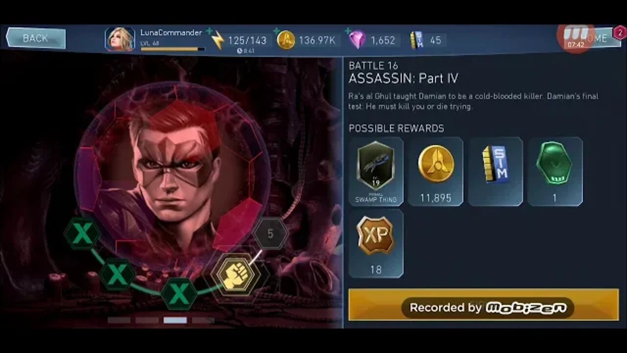 Power Girl destroys Hard mode "Chap 8 battle 13 Assassin"
