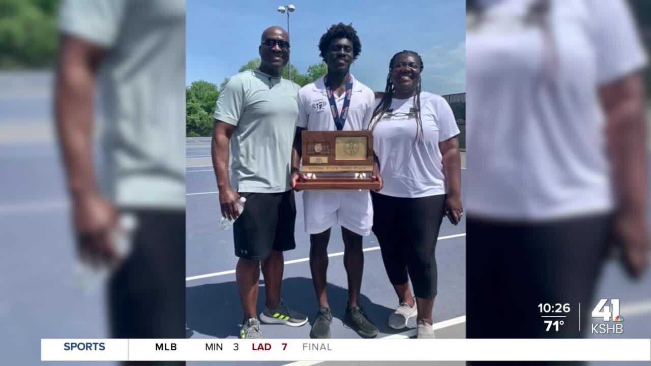 Hy-Vee Athlete of the Week: Russell Lokko completes 3-peat in Kansas high school tennis