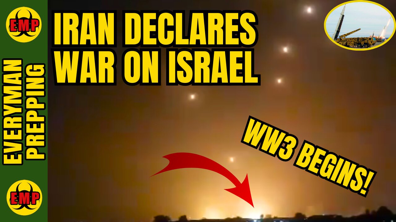 ⚡ALERT: Iran Declares War On Israel - 180+ Missiles Fired At Israel - Iron Dome Fails - WW3 Is Here!