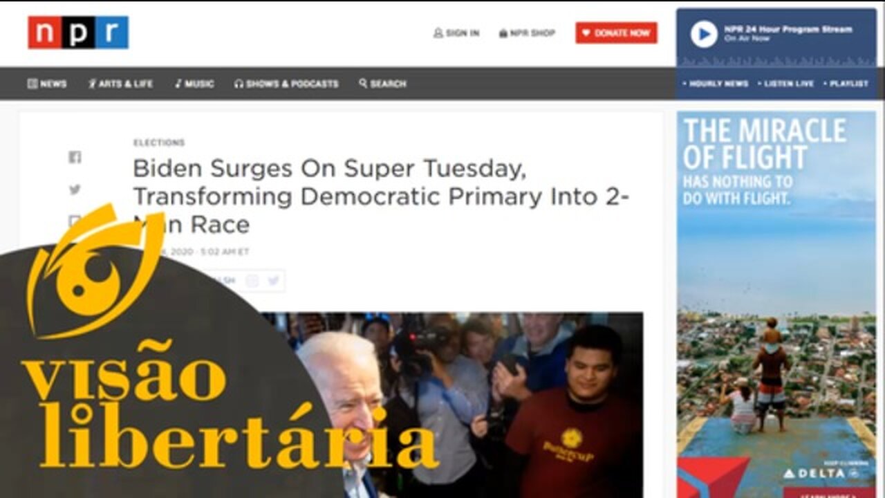 Super terça-feira decidiu: agora é Biden x Sanders | Visão Libertária - 04/03/20 | ANCAPSU