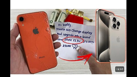 How i Restore and turn iphone XR cracked into a Brand new iphone 15