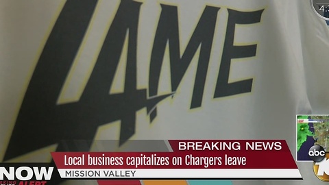 Local Business Capitalizing on Chargers Leave