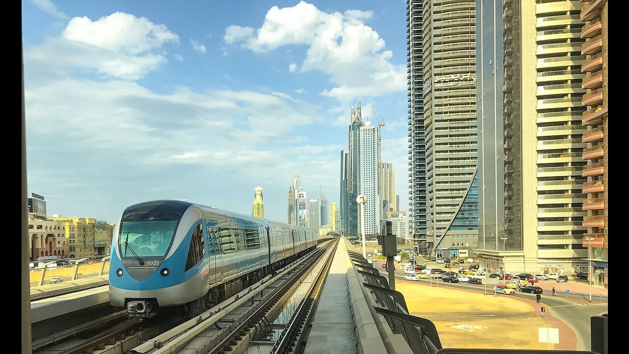 Dubai View from Metro