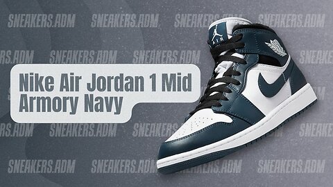 Nike Air Jordan 1 Mid Armory Navy - 554724-411 - @SneakersADM