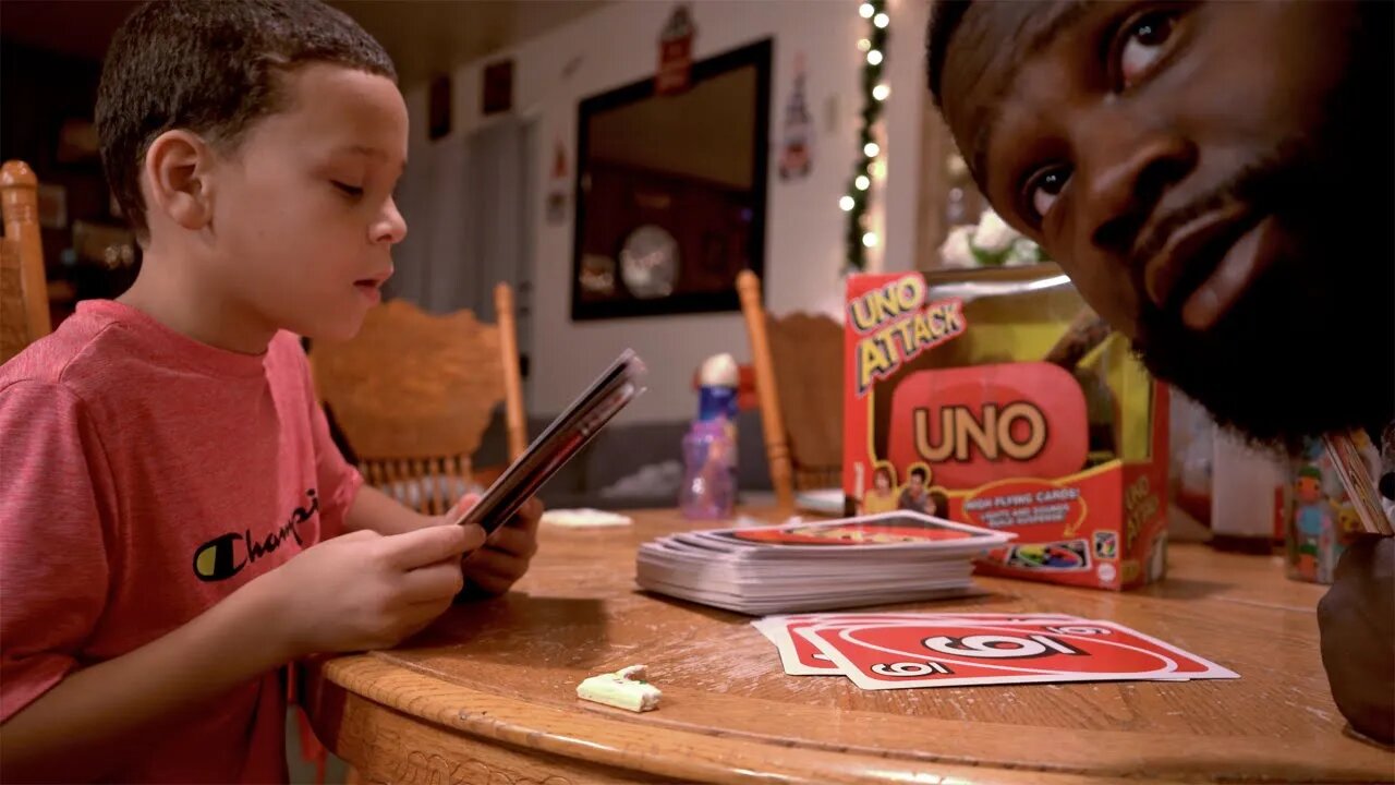 Giant UNO Game Night with the Family