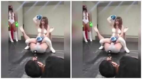 Walking men in China are punished by a new method.
