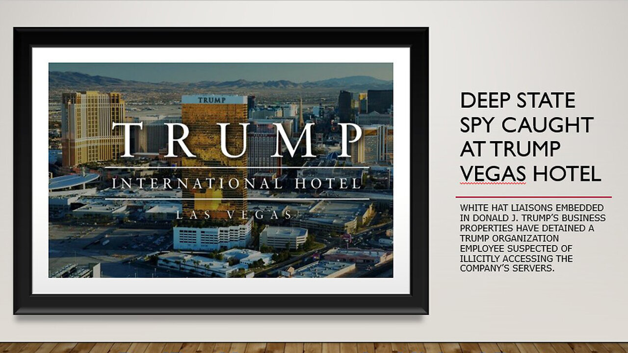 Deep State Spy Caught At Trump Las Vegas Hotel 10/11/23..