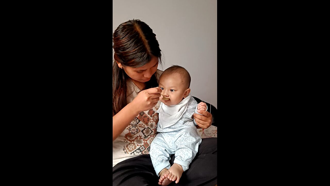 my son having cerelac