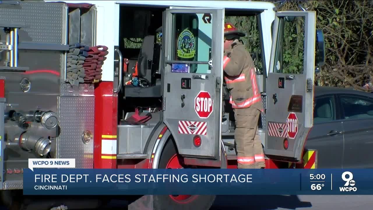 Cincinnati Fire Department's staffing shortages continue