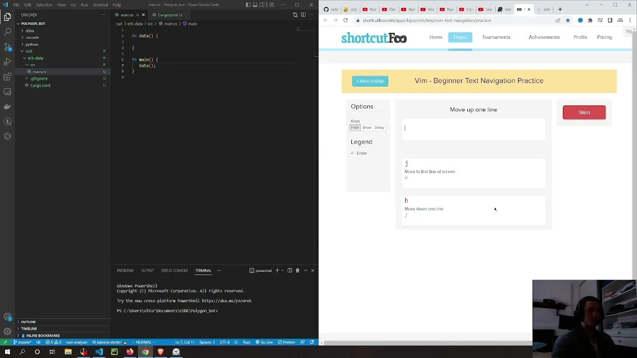 Learning Rust and Vim part 3 | Reading Rust book