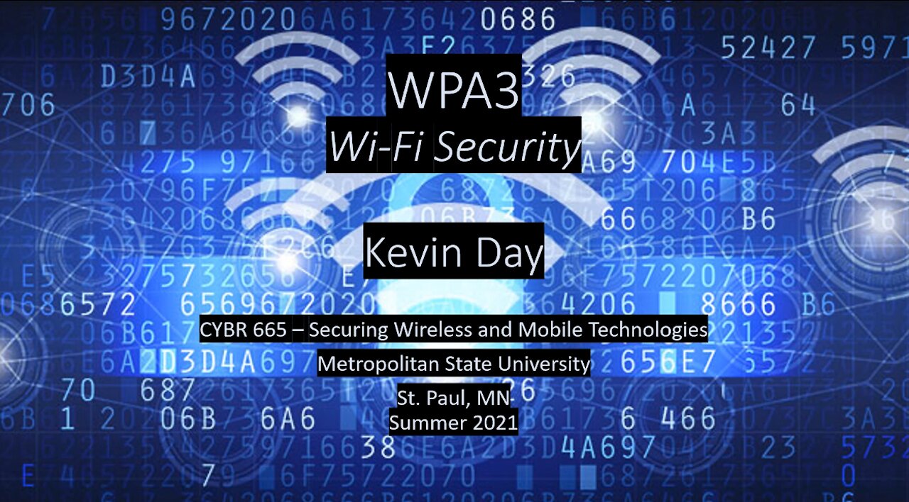 Wi-Fi Security: Wi-Fi Protected Access 3 (WPA3)