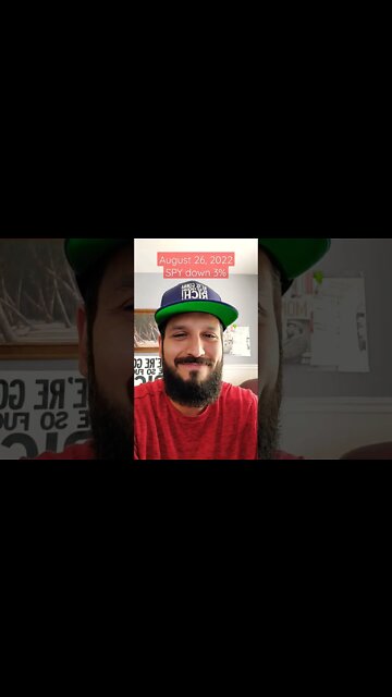 Powell QT & raising rates: SPY down 3% so far today August 26 2022.