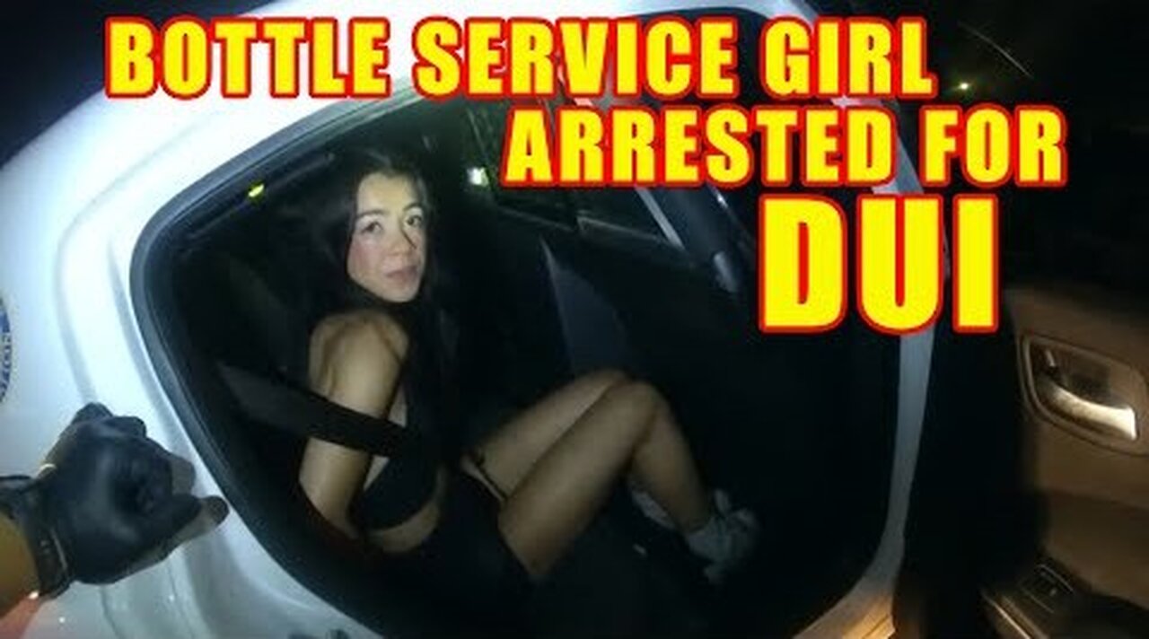 Bodycam DUI Arrest - Bottle Service Worker Arrested for Drunk Driving After Work