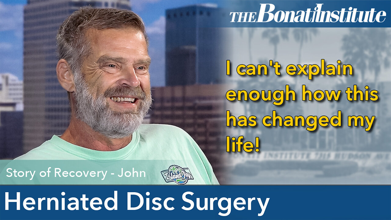 Man in wheelchair WALKS after HERNIATED DISC SURGERY at the Bonati Spine Institute