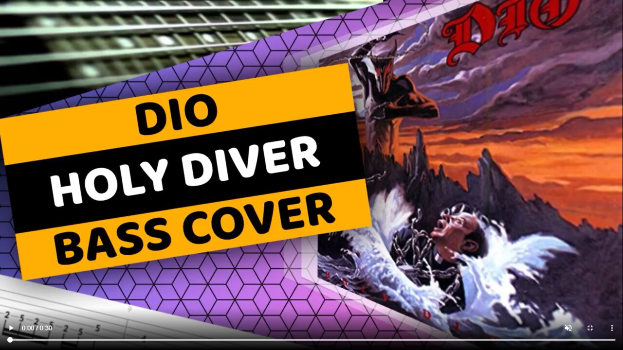 Dio - Holy Diver - Bass Cover & Tabs