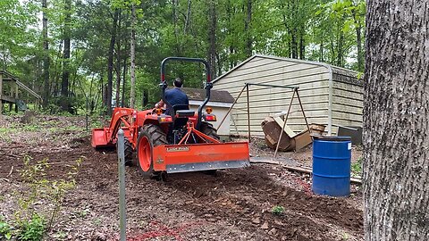 Making a mess, getting the garden ready!