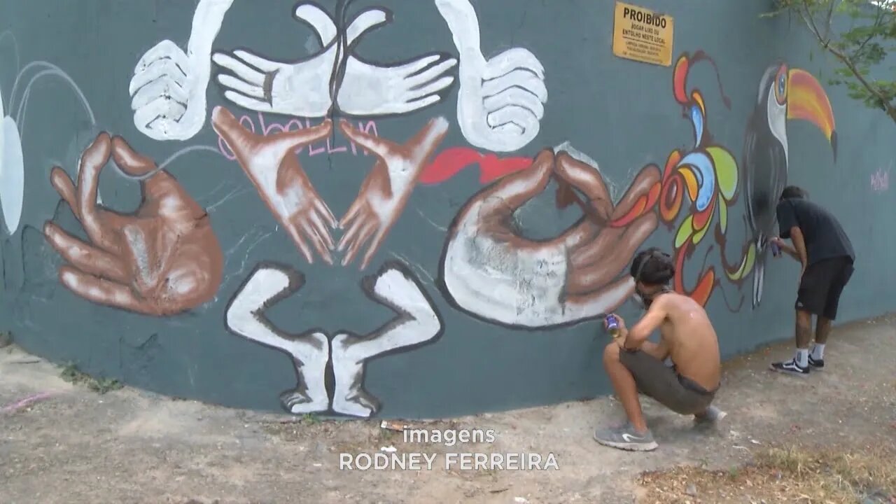 Festival Grafitaço: artistas do país e do mundo participaram no fim de semana de evento em Ipating