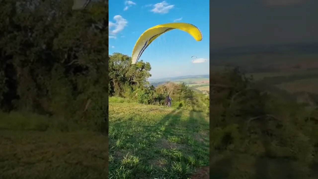 Meu 1° voo de Parapente 🪂 #shorts #parapente #paraglider #incrível