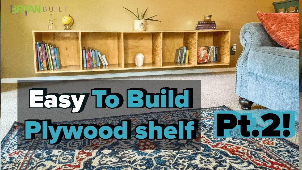 Easy To Build Plywood Shelves Pt. 2| Easy Do It Yourself Project