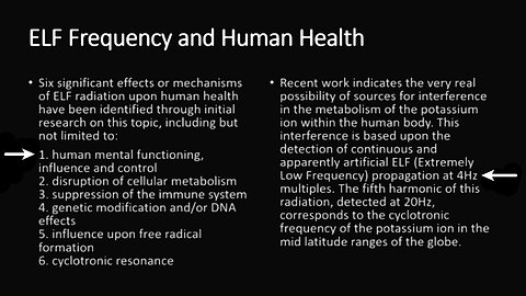 MIND CONTROL • EXTREMELY LOW FREQUENCY • ELF