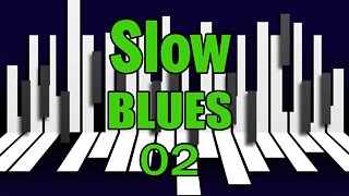 SUPER SLOW BLUES BASS GROOVE 2 AND CHORD SEVEM #Shorts