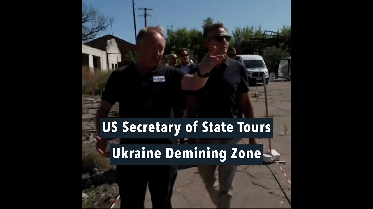 U.S. Secretary of State Antony Blinken visited a Ukrainian border guard site on the outskirts