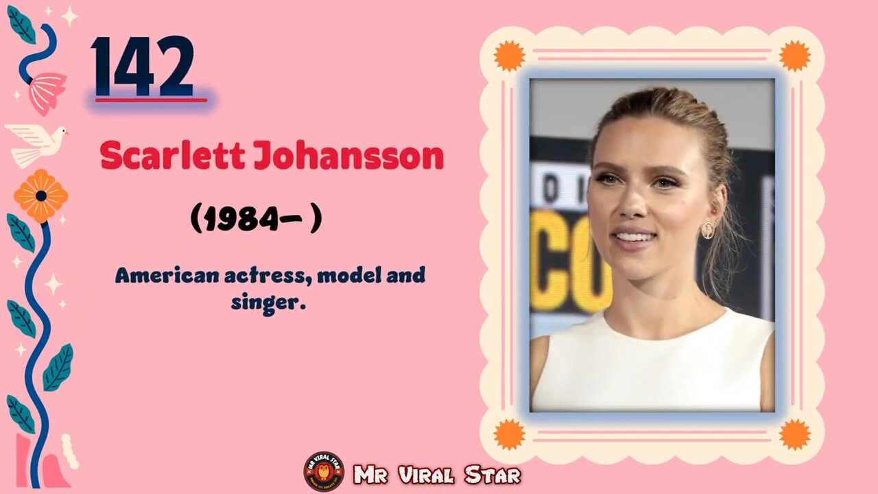 Scarlett Johansson (1984– )| TOP 150 Women That CHANGED THE WORLD | Short Biography