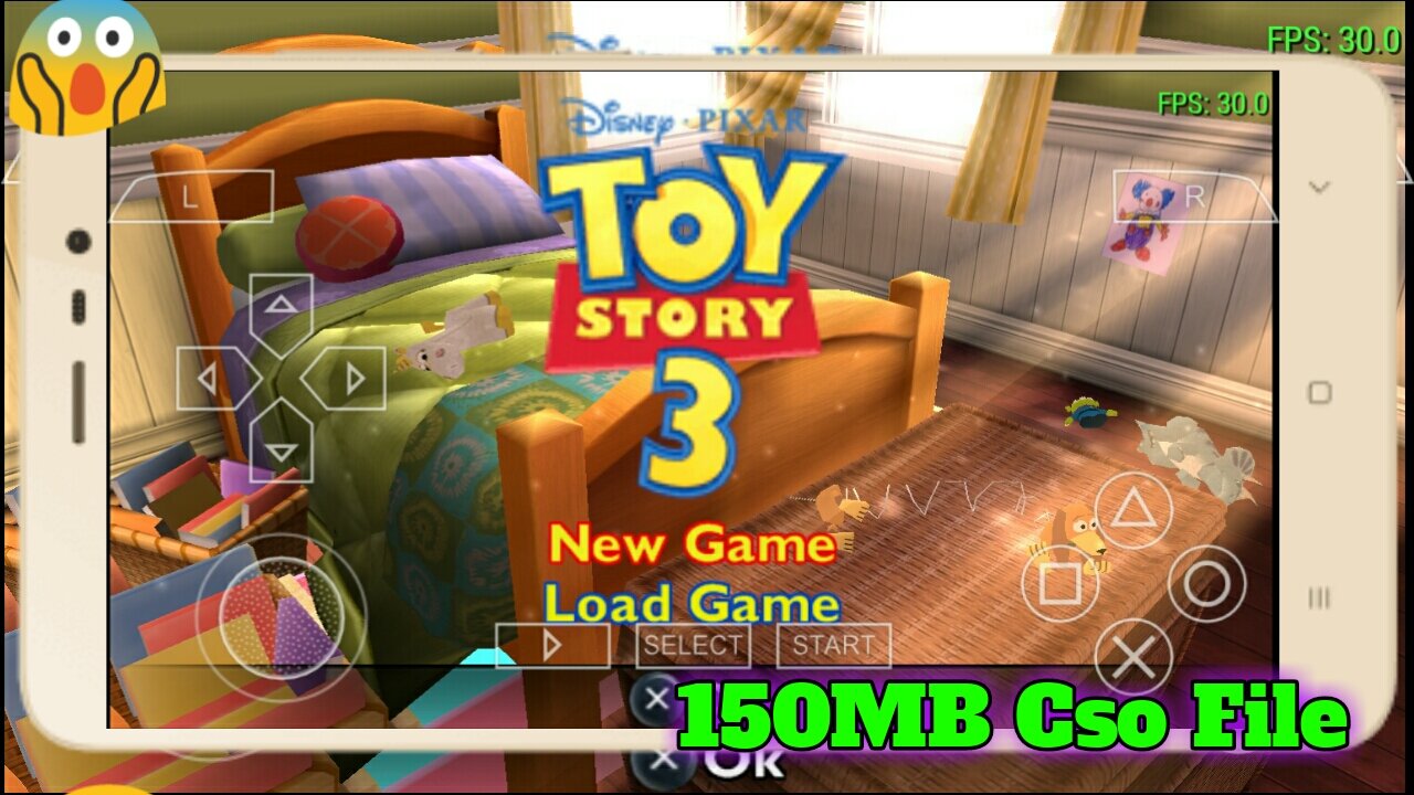 Toy Story 3 (gameplay) PSP Emulator no Android!