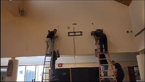 0712/2023 Good Sounds Theater 100” TV Installation Teams
