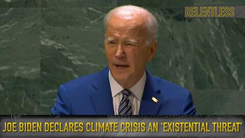 Biden Slips Up at UN, Reveals Globalist Agenda to 'Accelerate Climate Crisis'