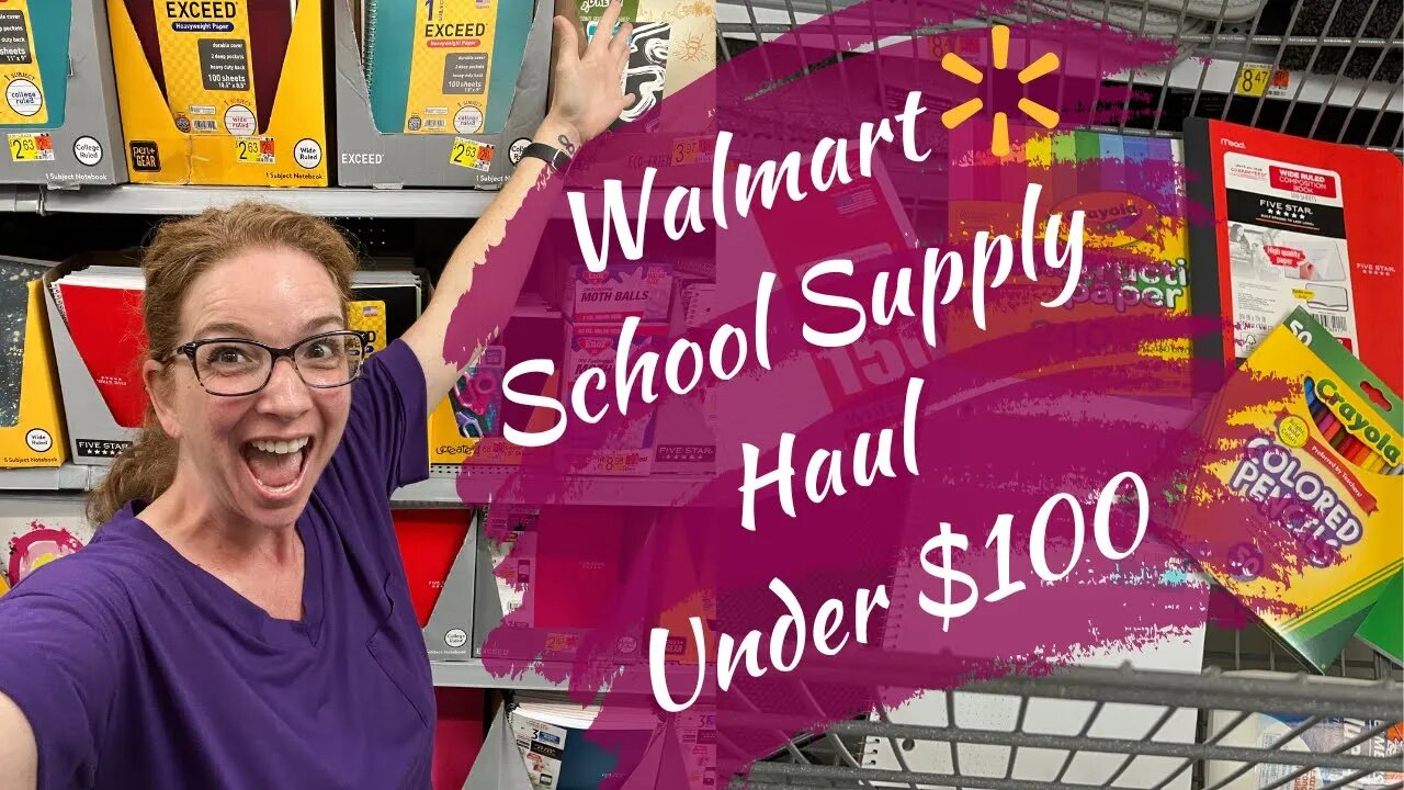 Walmart Back to School Haul Under $100| 2nd Grade and Beyond | Budget Homeschool Supplies 2022