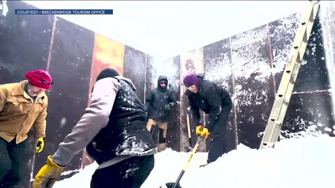 Snow stompers working in Breckenridge