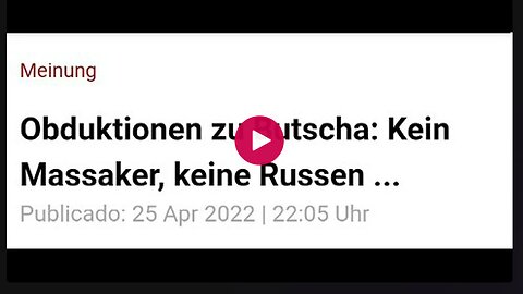 Obduktion zu Butscha Kein Massaker keine Russen