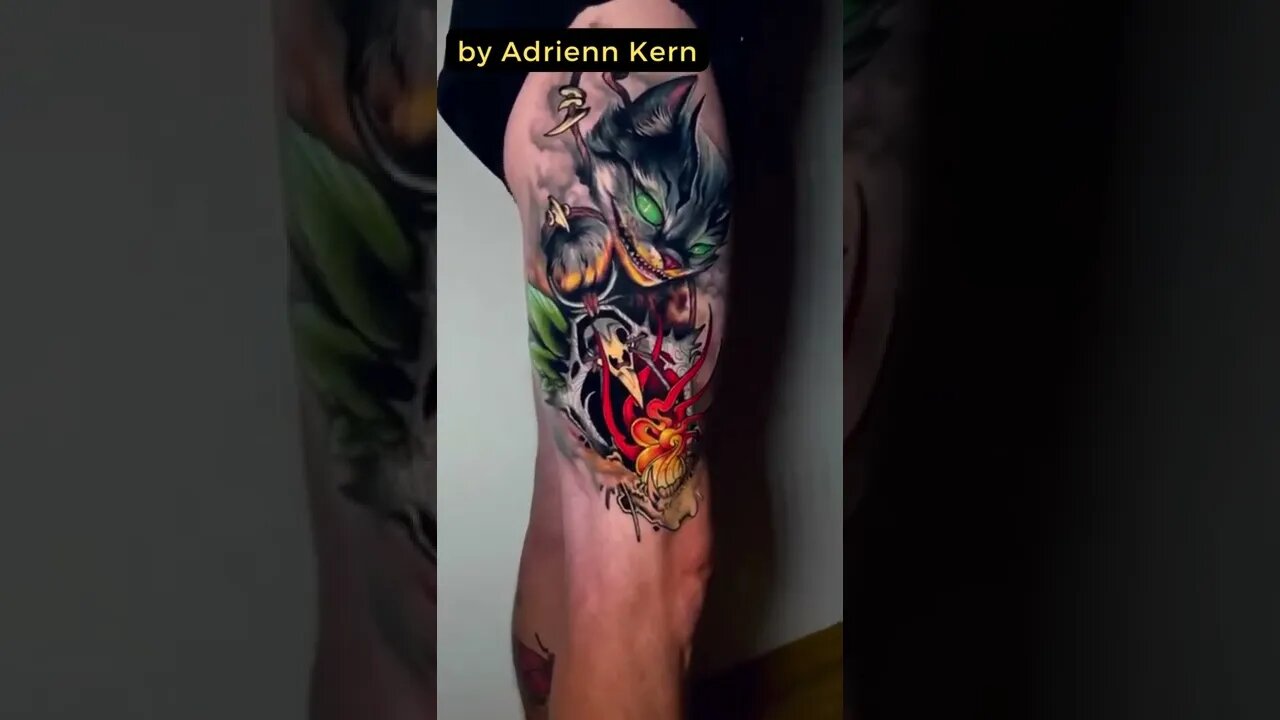 Stunning Work By Adrienn Kern #shorts #tattoos #inked #youtubeshorts