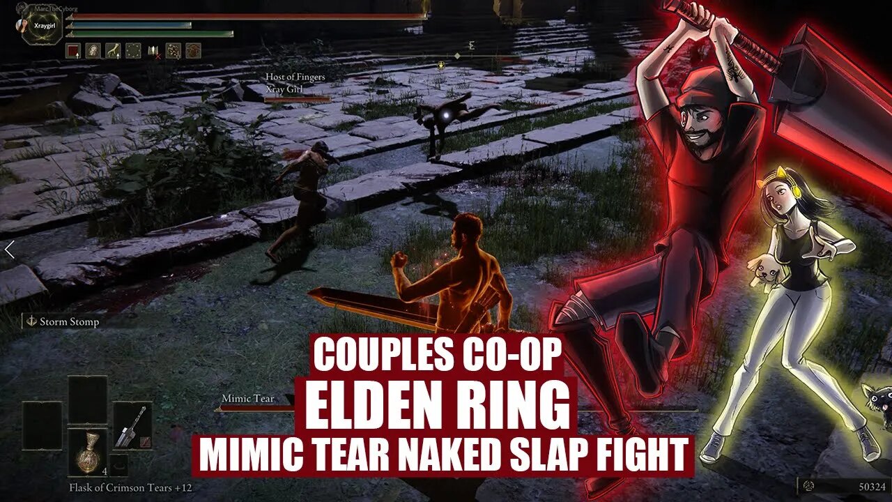 XRAY GIRL has a NAKED SLAP FIGHT with her TWIN!!! (Elden Ring Co-Op Chronicles)