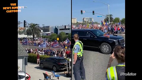 Massive crowd of Trump supporters in Orange County, CA.