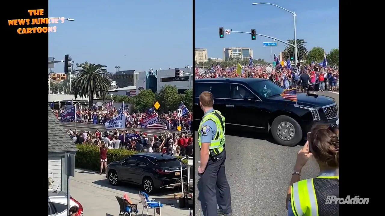 Massive crowd of Trump supporters in Orange County, CA.