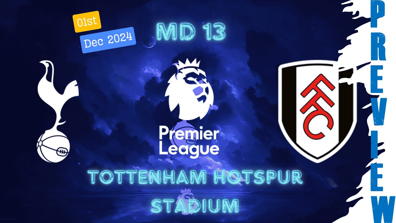 PL MD 13 | TOTTENHAM HOTSPUR v FULHAM | PRTVSPURS PREVIEW SHOW