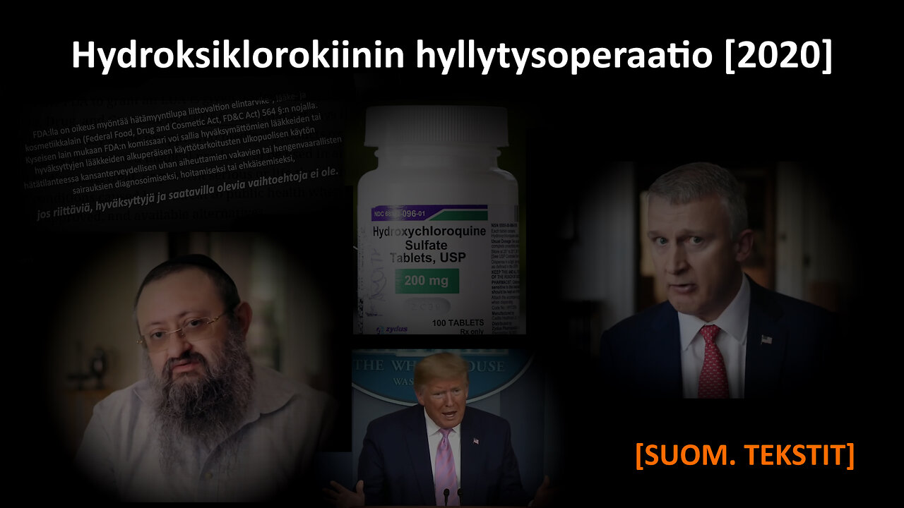 Hydroksiklorokiinin hyllytysoperaatio Yhdysvalloissa 2020 (suom.)