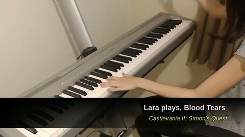 Lara plays Blood Tears (Castlevania II: Simon's Quest)