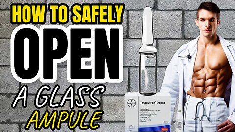 HOW TO OPEN A GLASS VIAL / AMPULE - TESTOSTERONE / TRT / BEAUTY TREATMENTS ETC