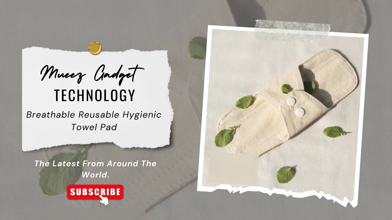 Breathable Reusable Hygienic Towel Pad | Link in description