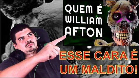 REACT Quem é WILLIAM AFTON em FIVE NIGHTS AT FREEDYS - Terrorizando - MELHOR DO MUNDO