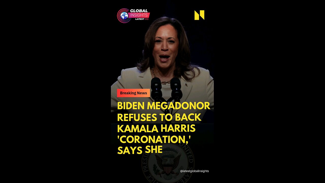 Kamala Can't beat Trump | Biden Megadonor Refused