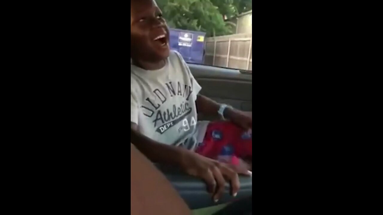 Funny Kid Laughing In Car Vine - Full 4k Meme Template - Funny Meme Template